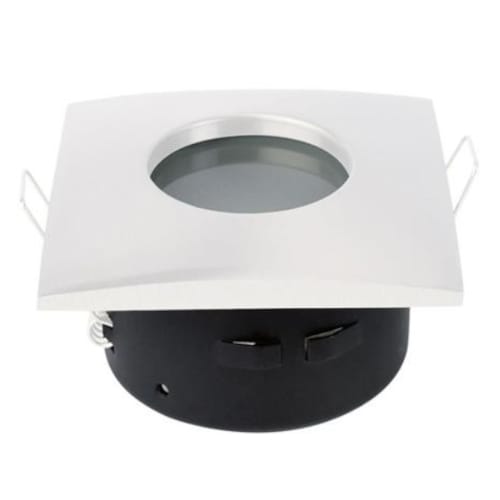 Suport Incastrat 1 Bec Spot LED GU10 Patrat Alb SARDUNYA IP65