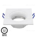 Suport Incastrat 1 Bec Spot LED GU10 Patrat KAKTUS IP65 - imagine 3