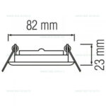 Suport Incastrat Mobil 1 Bec Spot LED GU10 Rotund LAVANTA - imagine 7
