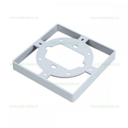Suport Montaj Aplicat Spot LED 22W Patrat Frameless 3in1