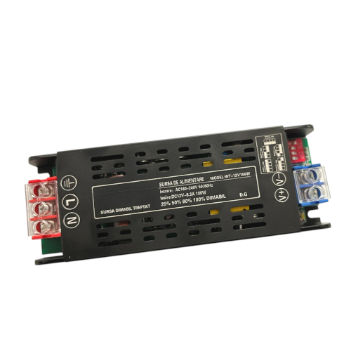 Sursa Alimentare Banda LED 12V 100W Slim Dimabila Presetata Sursa Alimentare Banda LED 12V 100W Slim Dimabila Presetata - imagine 1