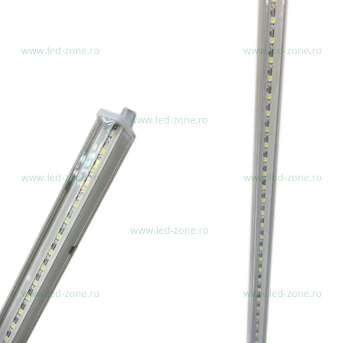 Tub LED T6 20W 117cm Patrat Clar Suport Inclus Tub LED T6 20W 117cm Patrat Clar Suport Inclus - imagine 1