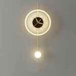 Aplica LED 18W cu Ceas Aurie LZ677 - imagine 2
