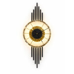 Aplica LED 36W cu Ceas Neagra LZ285-1 - imagine 2