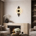 Aplica LED 36W cu Ceas Neagra LZ285-1 - imagine 3