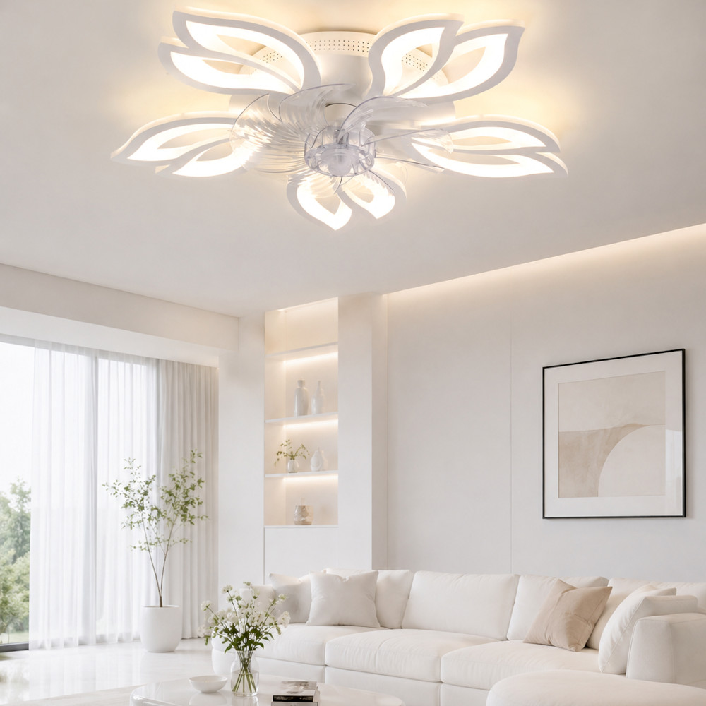 Lustra LED 110W 3 Functii cu Telecomanda si Ventilator Mod Vara/Iarna LZ99-5+V
