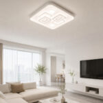 Lustra LED 160W Alba 3 Functii cu Telecomanda LZ95