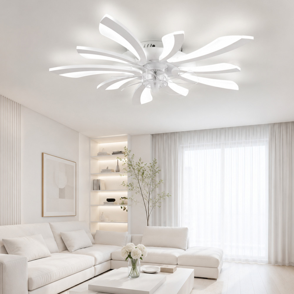 Lustra LED 80W 3 Functii cu Telecomanda si Ventilator Mod Vara/Iarna LZ58-5+V