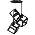 Lustra 3 Socluri Vintage E27 LZ1044-3 - imagine 4