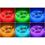 Banda LED 3535 240 SMD/ML RGB Interior 10mm 12V - imagine 3