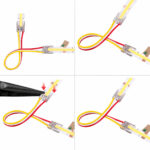 Conector Imbinare 3 Fire Banda LED COB CCT sau RGB Digitala - imagine 3