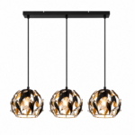 Lustra 3 Socluri E14 Suport Liniar LZ5046-3B - imagine 3