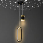 Lustra LED 40W Neagra 3 Functii LZ69 - imagine 3