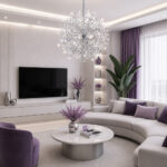 Lustra LED 70W Crom 3 Functii Flower LZ2105-600