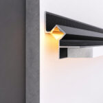 Profil Aluminiu Scafa Negru Dispersor Alb 2m 9.6MM - imagine 3