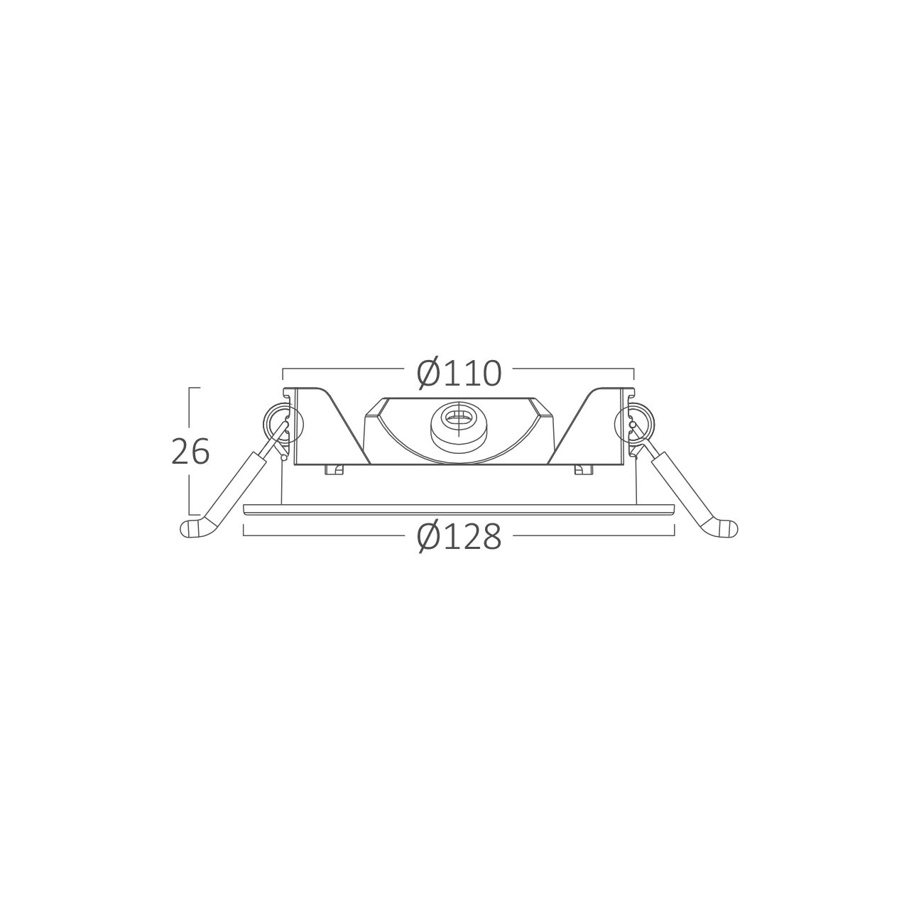 SPOT LED ROTUND ST 6W 470LM DIM 3000K F:128MM NEGRU IP40 7 SPOT LED ROTUND ST 6W 470LM DIM 3000K F:128MM NEGRU IP40 - imagine 7