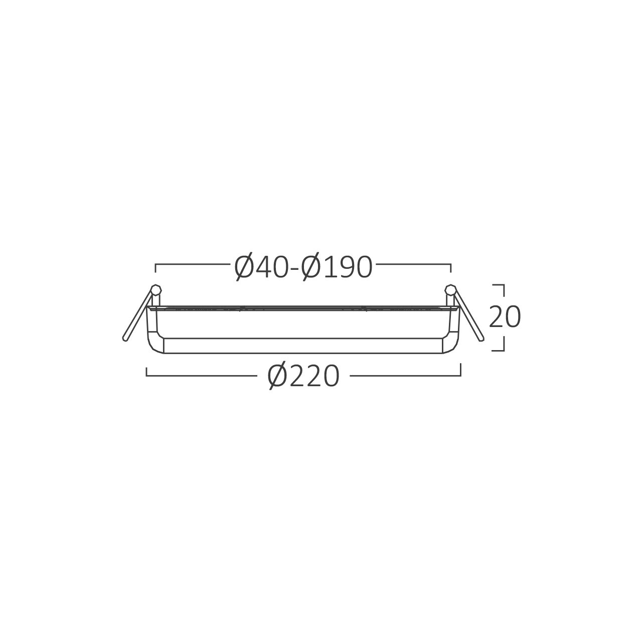 SPOT LED ROTUND ST 36W 3500lm 3in1 ALB,D:223mm,REGLABIL 40-190mm,IP20 6 SPOT LED ROTUND ST 36W 3500lm 3in1 ALB,D:223mm,REGLABIL 40-190mm,IP20 - imagine 6