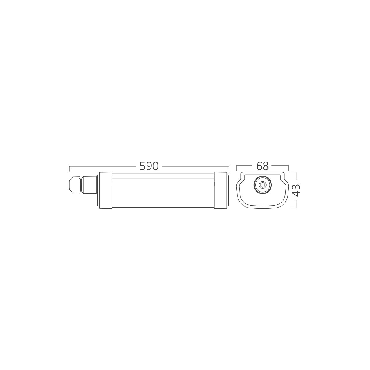 CORP LINEER PROLINE-IPG-M 20W 2240lm 6500K IP65 8 CORP LINEER PROLINE-IPG-M 20W 2240lm 6500K IP65 - imagine 8