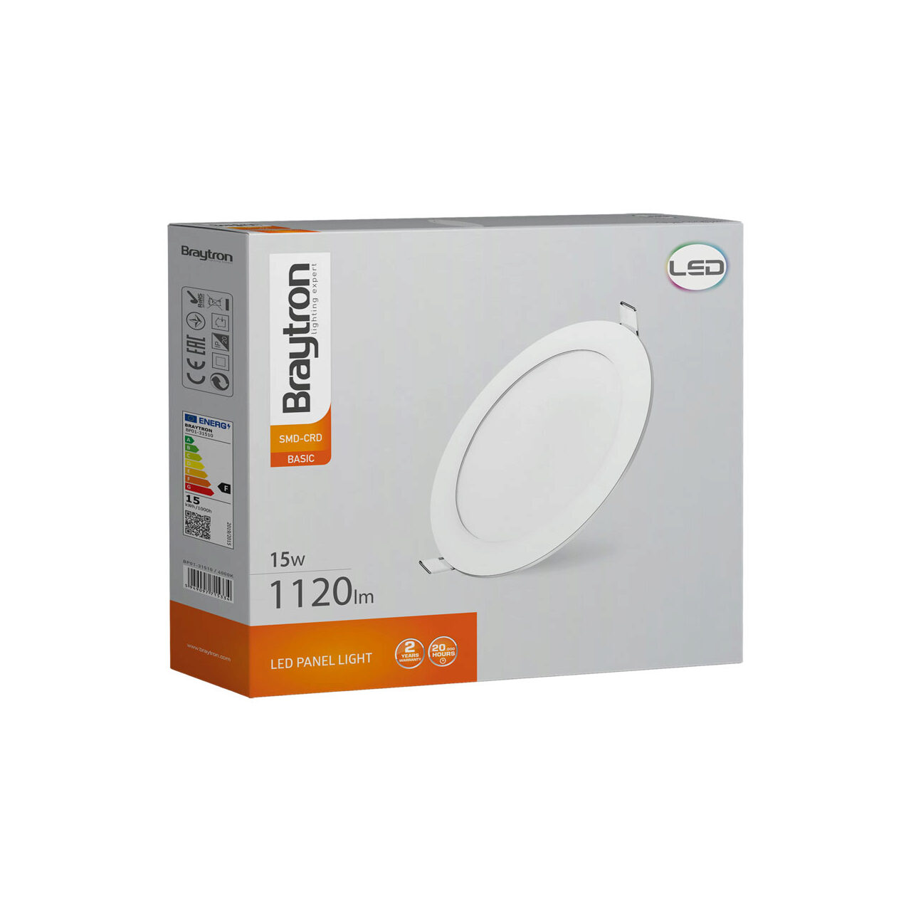 SPOT LED ROTUND ST 15W 1120LM 4000K F:190MM BRAYTR 6 SPOT LED ROTUND ST 15W 1120LM 4000K F:190MM BRAYTR - imagine 6