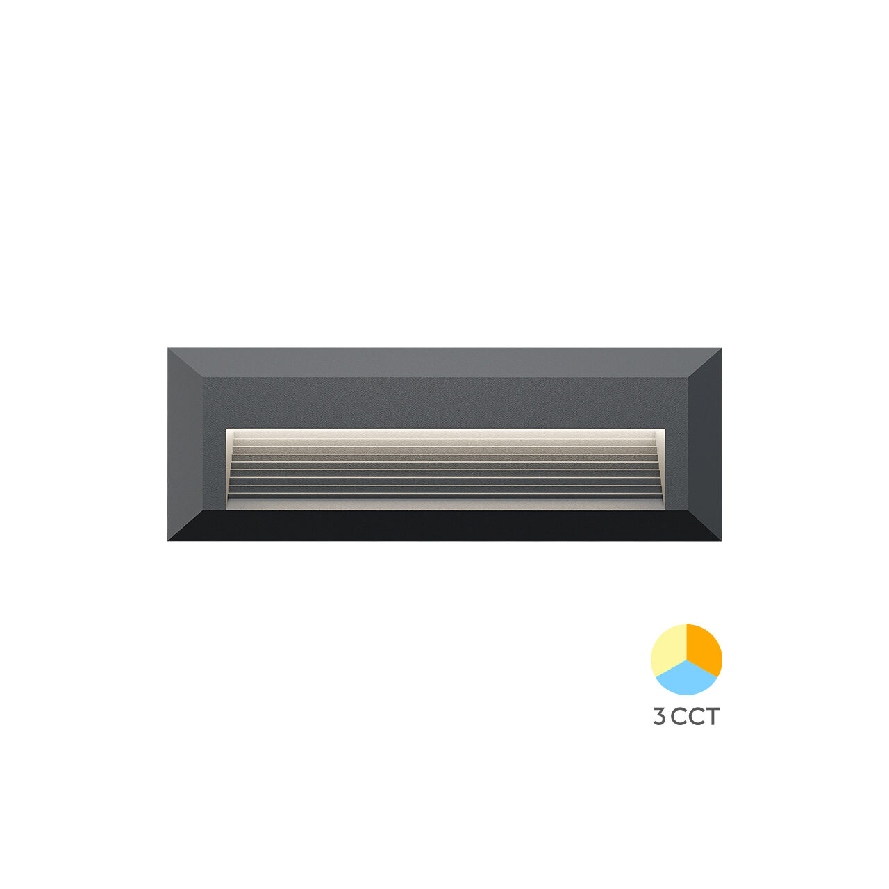 CORP LED PT, 3W 180lm 3in1 VEKTA-B, DREPTUNGHI FUMURIU IP65