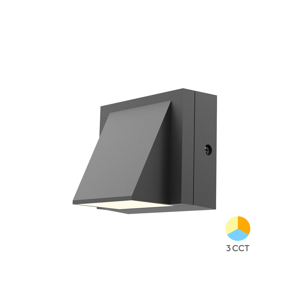 CORP LED PT, 1x6W, 600lm, 3in1, VEKTA-C WL.1 GRI IP65