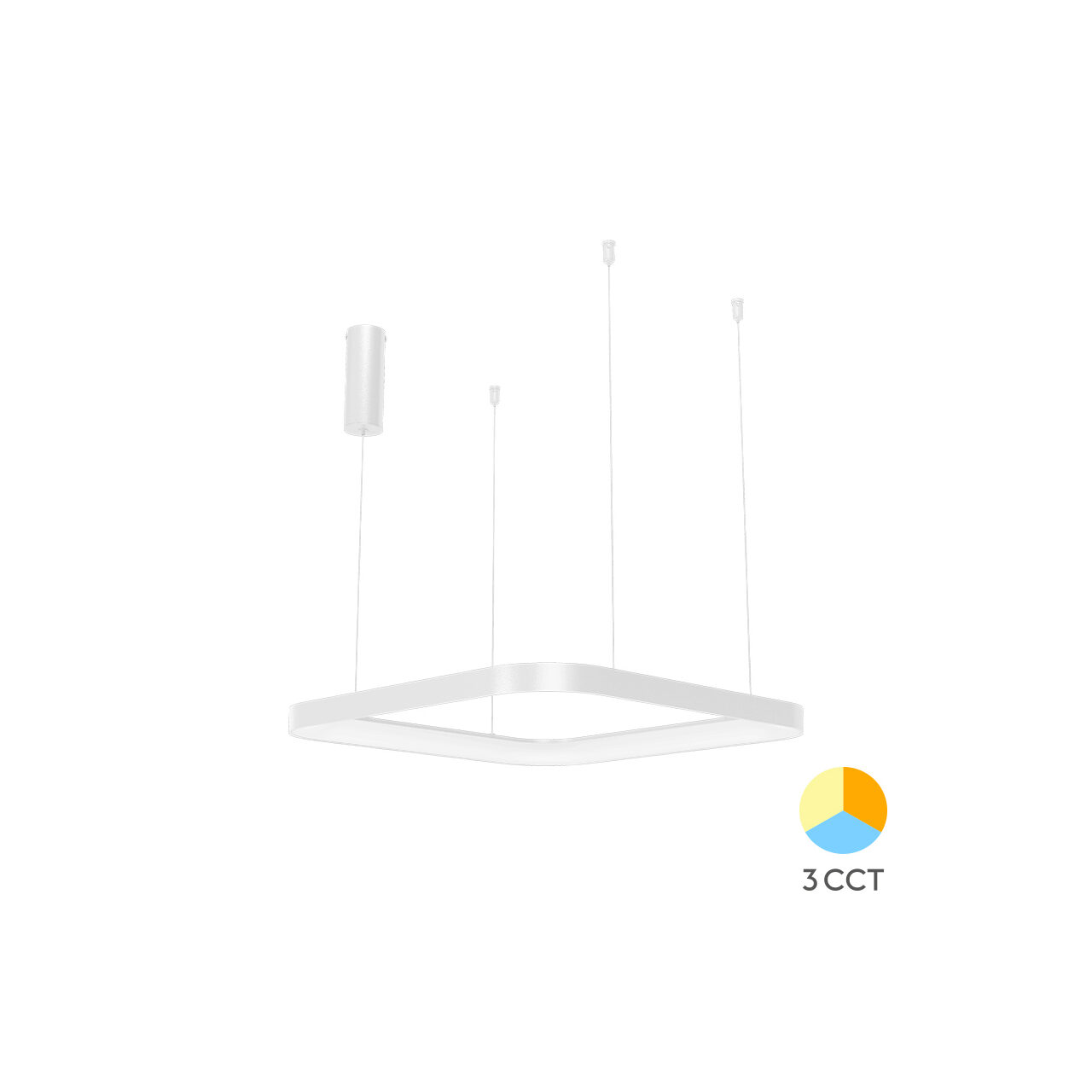 CORP DECORATIV LED 36W 3in1 SLP-PD-SQR BELLA ALB