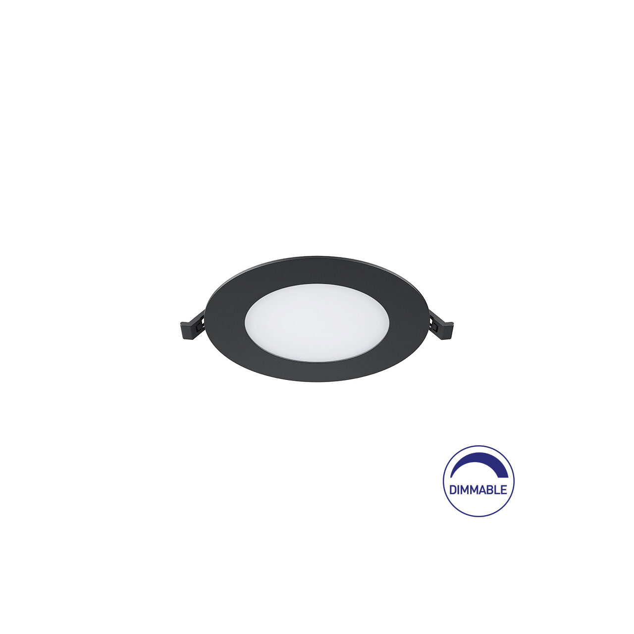 SPOT LED ROTUND ST 6W 470LM DIM 3000K F:128MM NEGRU IP40 1 SPOT LED ROTUND ST 6W 470LM DIM 3000K F:128MM NEGRU IP40