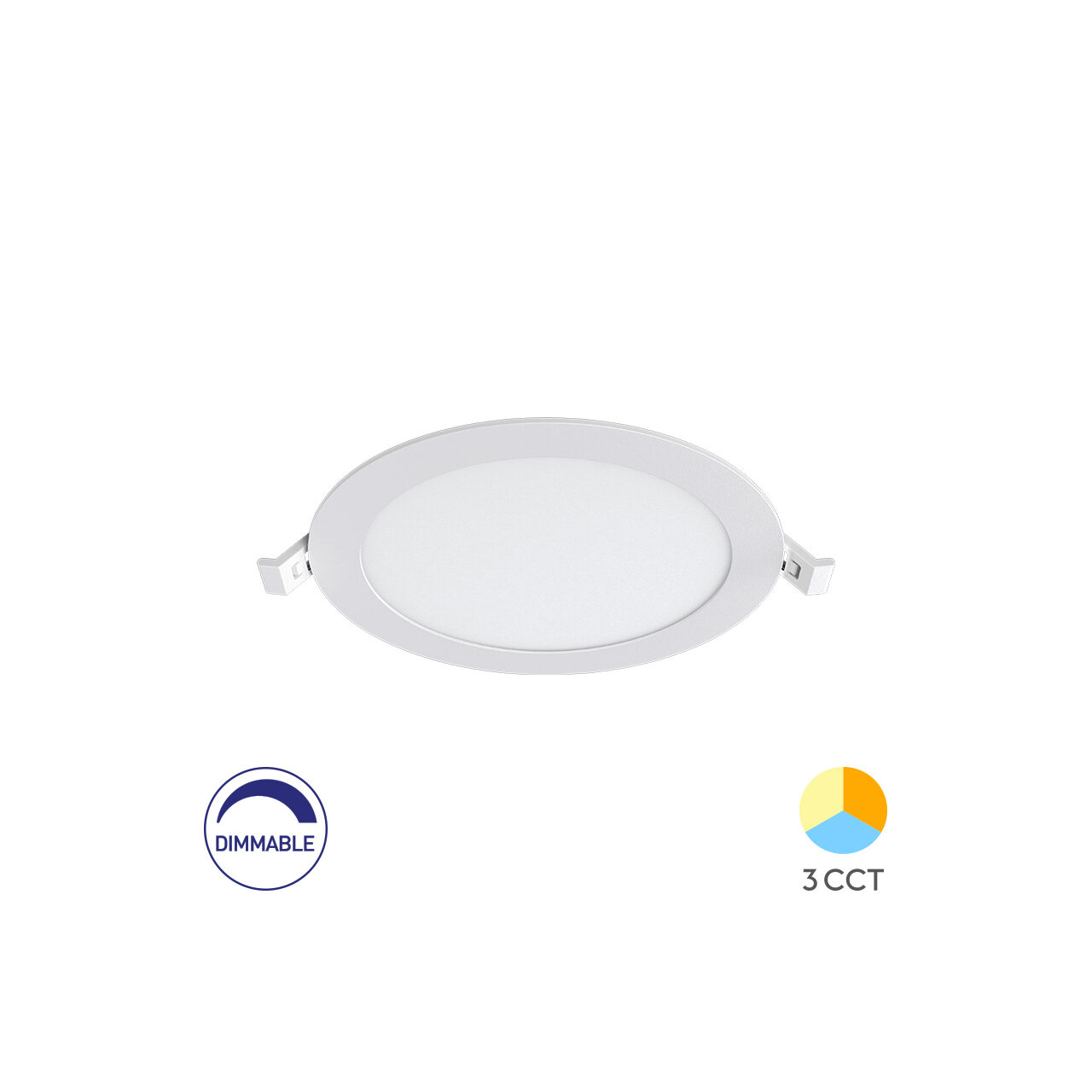 SPOT LED ROTUND ST 12W 1120LM DIM 3in1 F:170MM ALB IP40