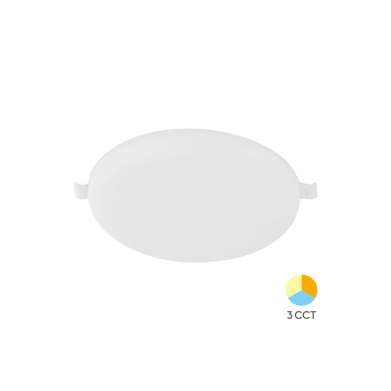 SPOT LED ROTUND ST 24W 2500lm 3in1 ALB,D: 165mm,REGLABIL 40-135mm,IP20