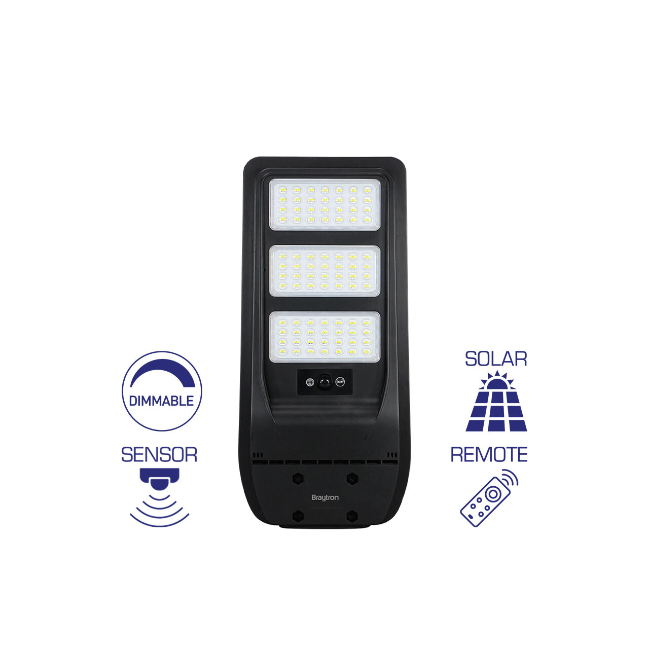 LAMPA STRADALA CU LED ST01, SOLAR+SENZOR P:90W, C:50W 6500K IP65