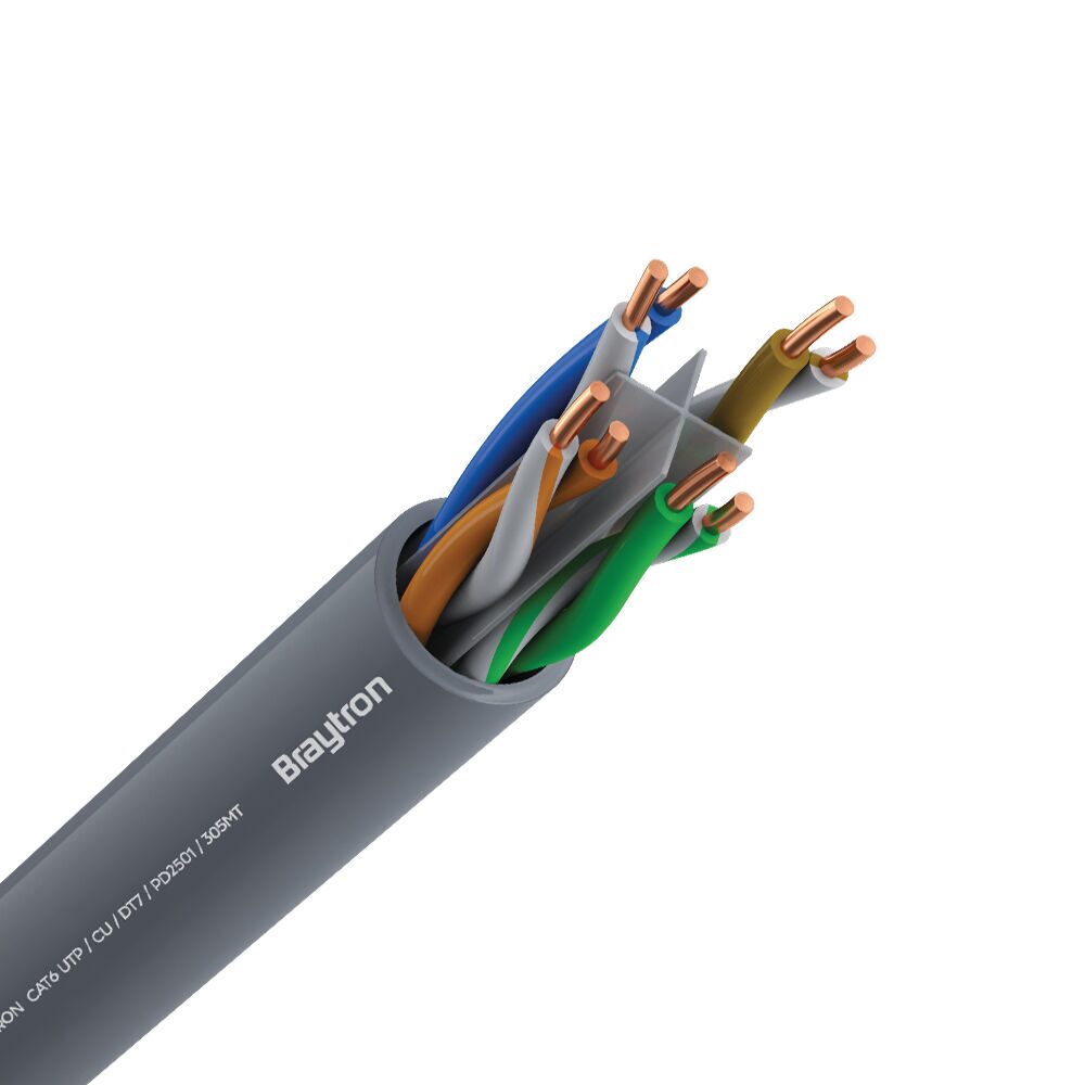 CABLU UTP CAT6 Cu/Cu GRI DT7 305M/BUC