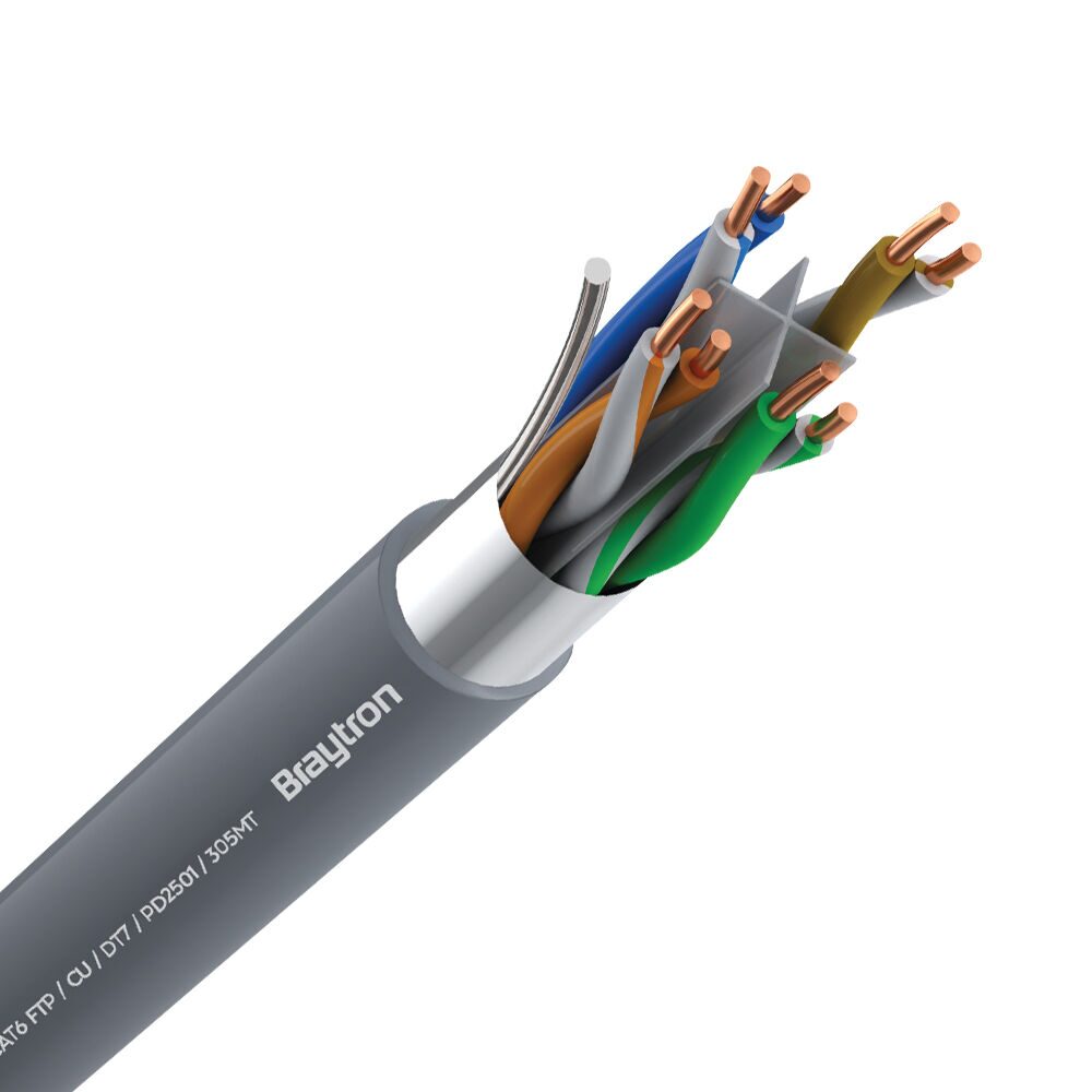 CABLU FTP CAT6 Cu/Cu GRI DT7 305M/BUC