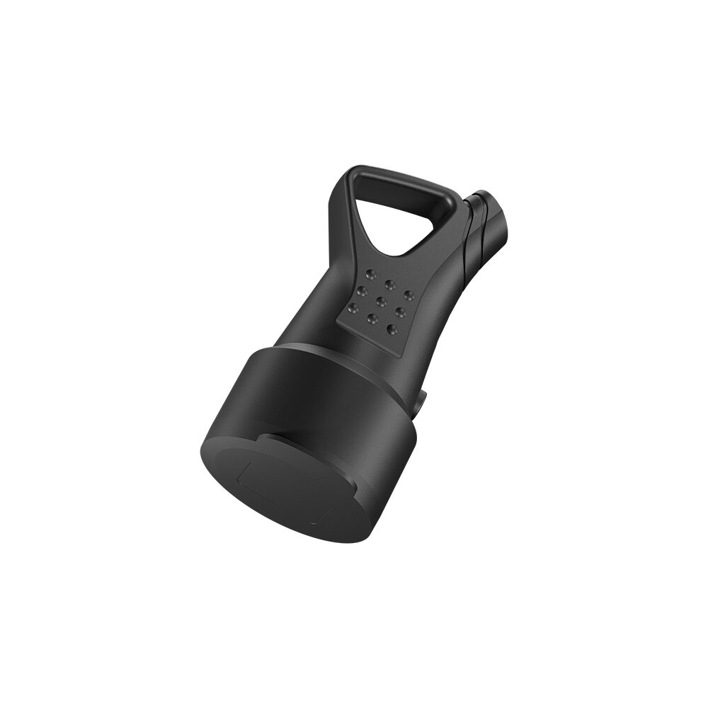 PRIZA PORTABILA SCHUKO cu maner CAUCIUC IP44 16A 230V NEGRU BRAYTRON