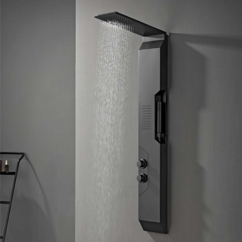 Panou de duș YB-5657 BLACK, 140x22cm