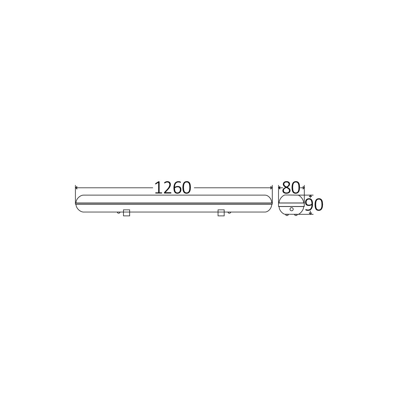 CORP NEON ETANS PT TUB LED 1X120CM ALIMENTARE 2CAP 3 CORP NEON ETANS PT TUB LED 1X120CM ALIMENTARE 2CAP - imagine 3