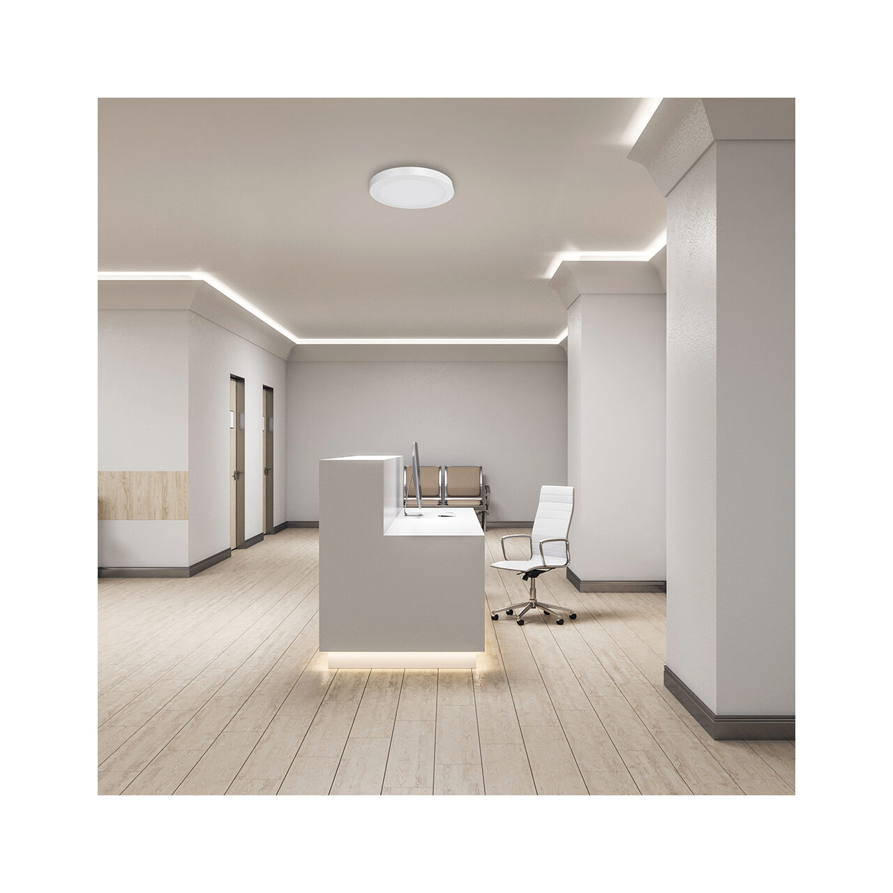 SPOT LED ROTUND PT 36W 2500LM 3000K F:403MM 2 SPOT LED ROTUND PT 36W 2500LM 3000K F:403MM - imagine 2