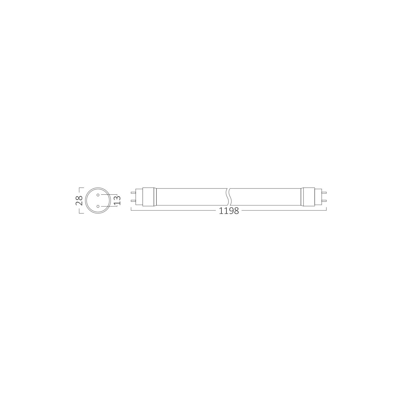 TUB LED 1200MM 18W 1800LM 6500K T8 ALB ALIM 1CAP 4 TUB LED 1200MM 18W 1800LM 6500K T8 ALB ALIM 1CAP - imagine 4