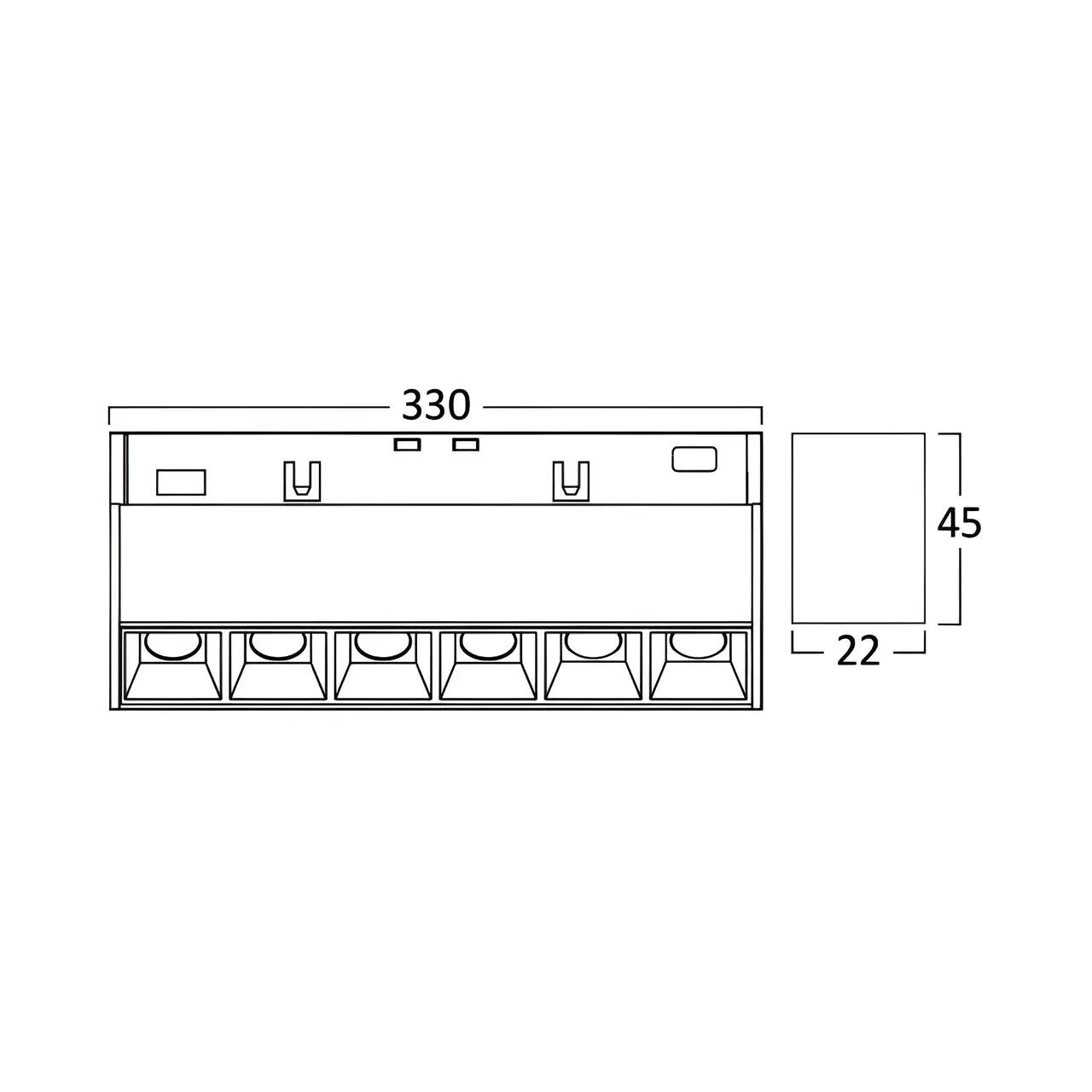 CORP LINEER LED PT SINA MAGNET M20, 3IN1, 330MM, 18W, 1580LM, NEGRU, TUYA-LAN 3 CORP LINEER LED PT SINA MAGNET M20, 3IN1, 330MM, 18W, 1580LM, NEGRU, TUYA-LAN - imagine 3
