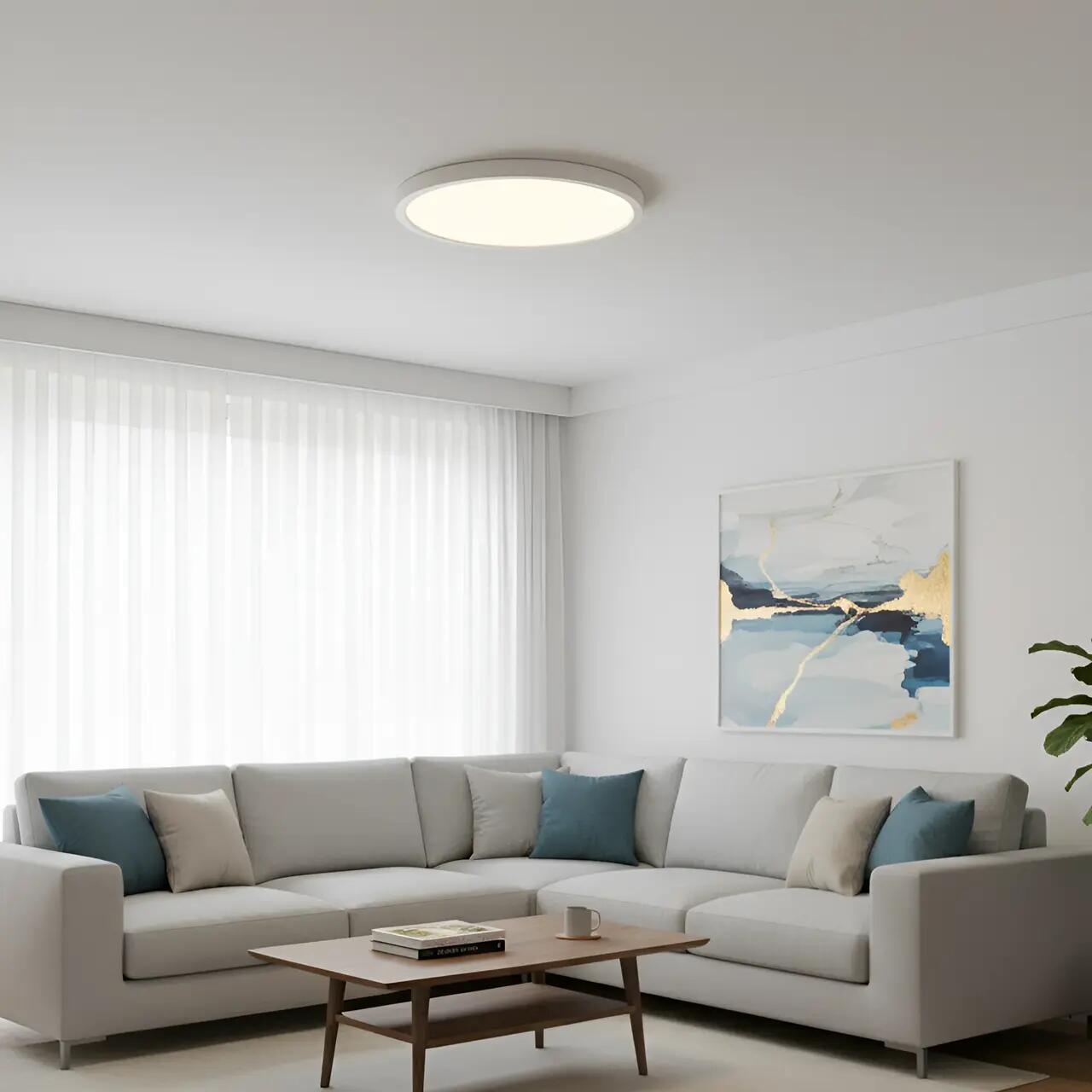 PLAFONIERA LED 25W 5in1 2100lm IP40 JADE-G2-SLR ALB RND 7 PLAFONIERA LED 25W 5in1 2100lm IP40 JADE-G2-SLR ALB RND - imagine 7