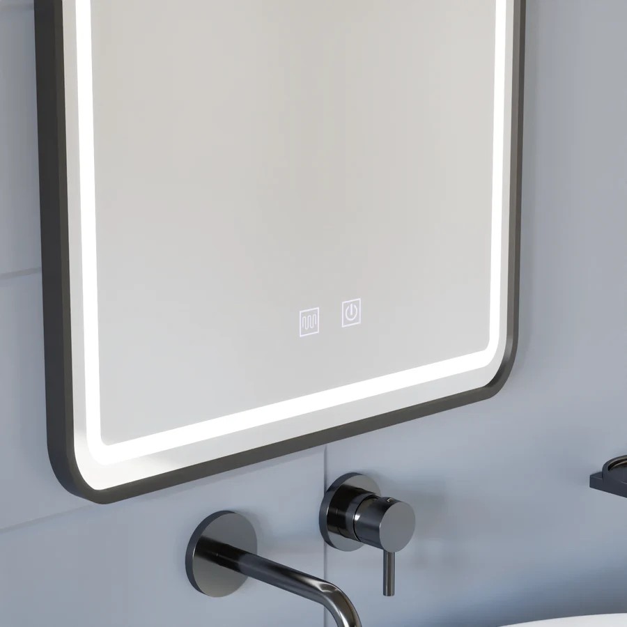 Oglinda LED Rama Neagra BYM-BB-5070, 50x70cm 5 Oglinda LED Rama Neagra BYM-BB-5070, 50x70cm - imagine 5