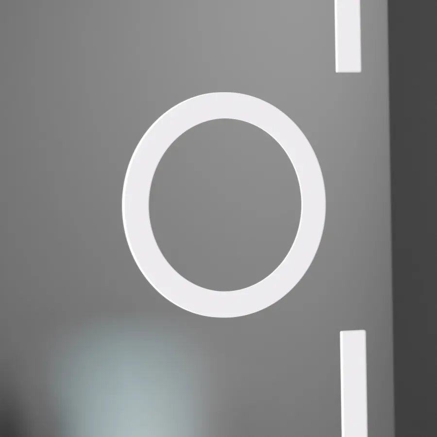 Oglinda LED 50x70 cm cu Senzor Premium, cu functie Dezaburire, Ceas si Lupă Cosmetică 5 Oglinda LED 50x70 cm cu Senzor Premium, cu functie Dezaburire, Ceas si Lupă Cosmetică - imagine 5