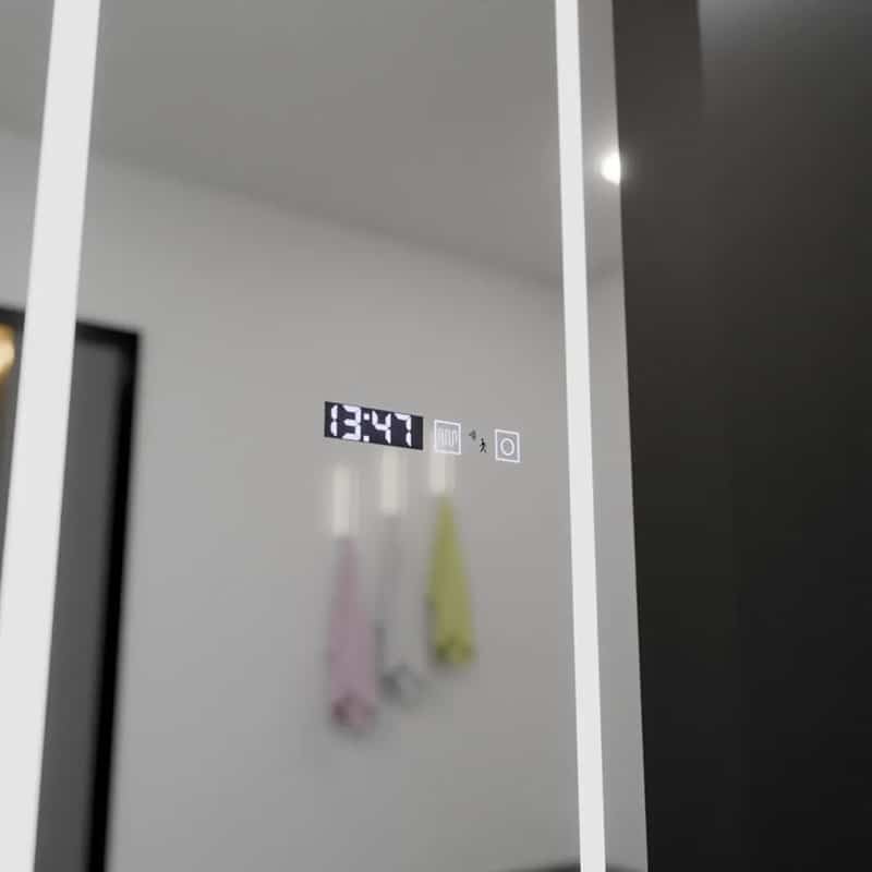 Oglinda LED Dressing, 45x140cm, Touch, Senzor Miscare, Sistem Dezaburire, Ceas si Termometru, Lumina Calda, Rece, Neutra, Dimabila 2 Oglinda LED Dressing, 45x140cm, Touch, Senzor Miscare, Sistem Dezaburire, Ceas si Termometru, Lumina Calda, Rece, Neutra, Dimabila - imagine 2