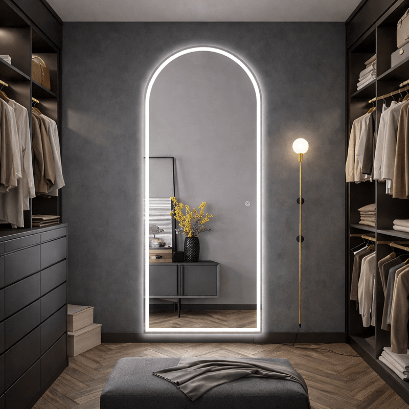 Oglindă LED Hol Premium 70×170 cm, 3 Tipuri de Lumină - Calda, Rece, Neutra