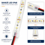 Banda LED 2835 120 SMD/ML Sauna IP68 12V - imagine 2