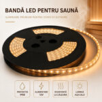 Banda LED 2835 120 SMD/ML Sauna IP68 12V - imagine 3