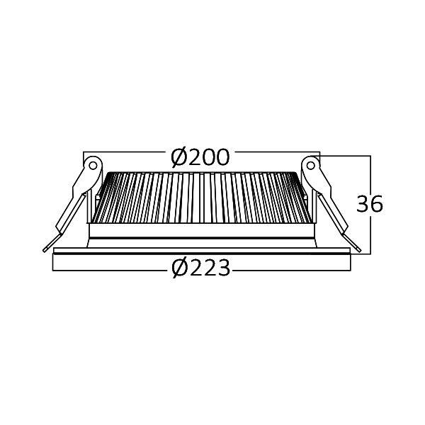 SPOT LED ROTUND ST 24W 4000K F:223MM FATON 5 SPOT LED ROTUND ST 24W 4000K F:223MM FATON - imagine 5