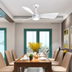 Lustra LED 18W 3 Functii cu Telecomanda si Ventilator Alb - imagine 7