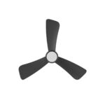 Lustra LED 18W 3 Functii cu Telecomanda si Ventilator Negru - imagine 3
