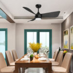 Lustra LED 18W 3 Functii cu Telecomanda si Ventilator Negru - imagine 7