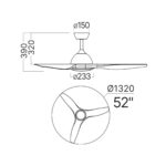 Lustra LED 24W 3 Functii cu Telecomanda si Ventilator Alb - imagine 5